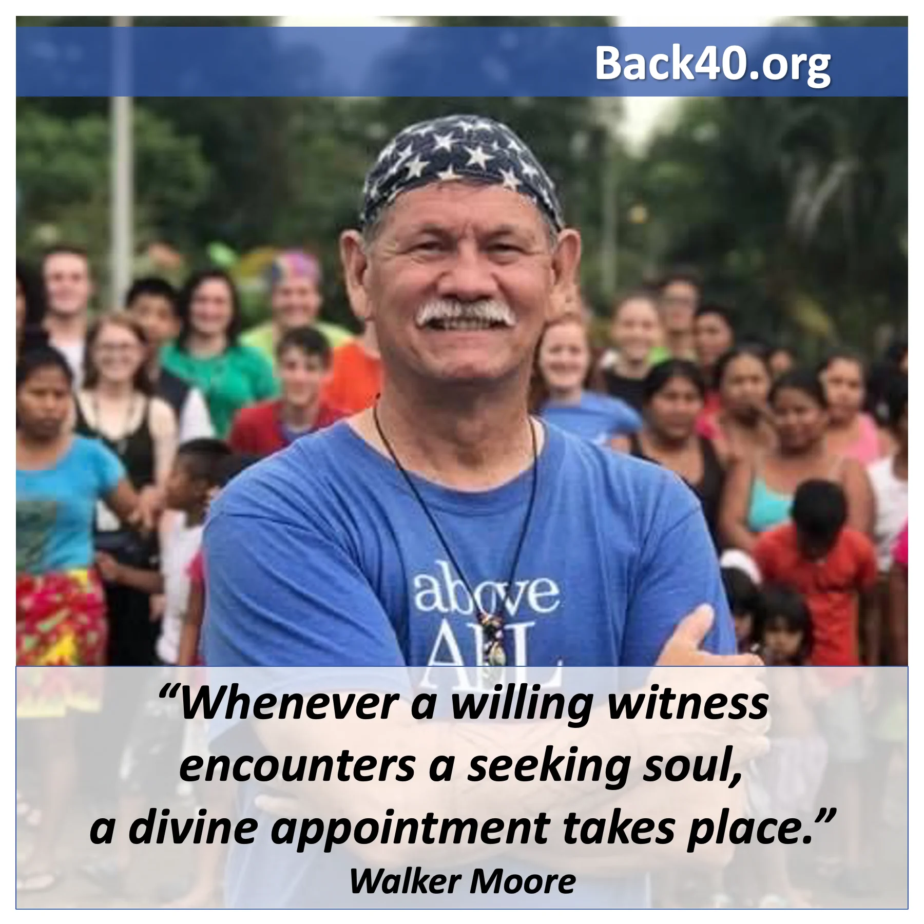 A willing witness and a seeking soul is a divine appointment.